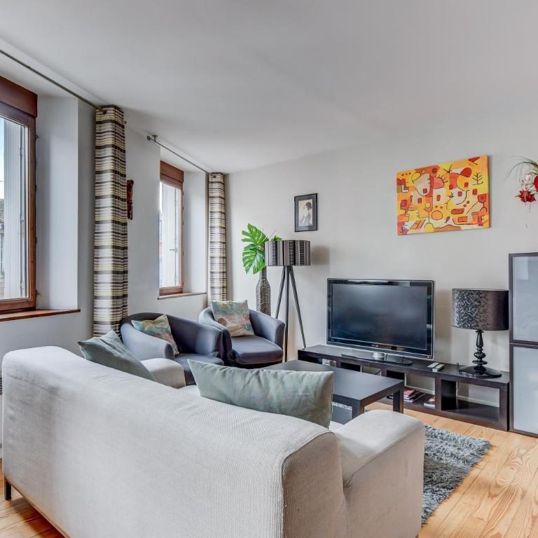 Duplex Tolosa - Pont-Neuf, Dôme de la Grave, 2 BDRs 85m2, AC, Free private car park 200m away - T3 85m2 avec clim, parking couvert gratuit à 200m - Two-Bedroom Apartment - 18
