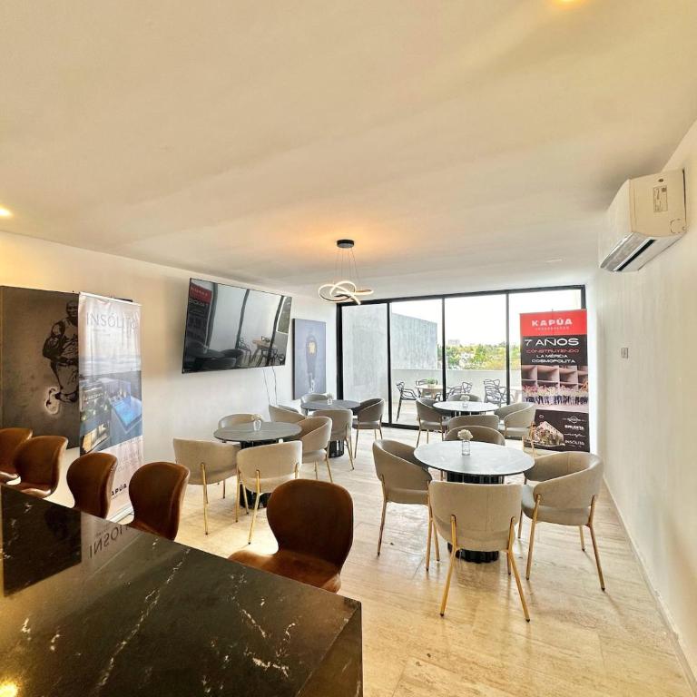 Departamento con balcón y amenidades - One-Bedroom Apartment - 2