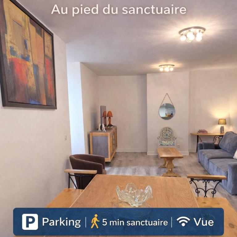 Panorama du sanctuaire 400 metres de la Grotte 3 chambres 8 personnes PARKING FERMÉ gratuit - Appartement 3 Chambres - 2