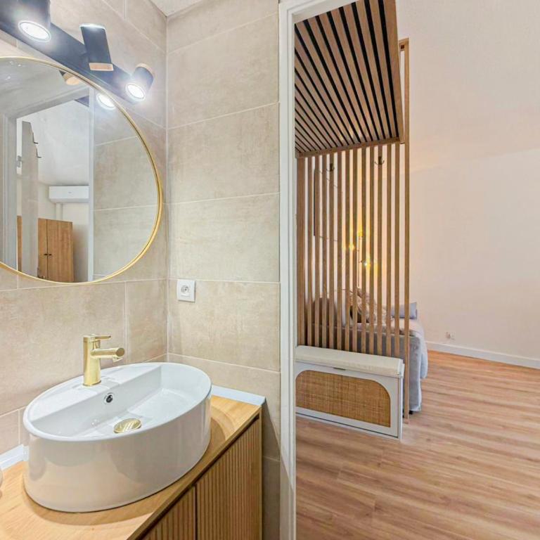 Proche mer - 2 pers, AC - Appartement 1 Chambre - 3