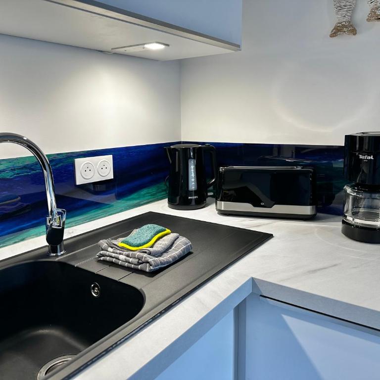 Alizé - Appartement 6 personnes avec parking à 2 pas de la plage - Apartamento de 2 dormitorios con balcón y terraza - 13