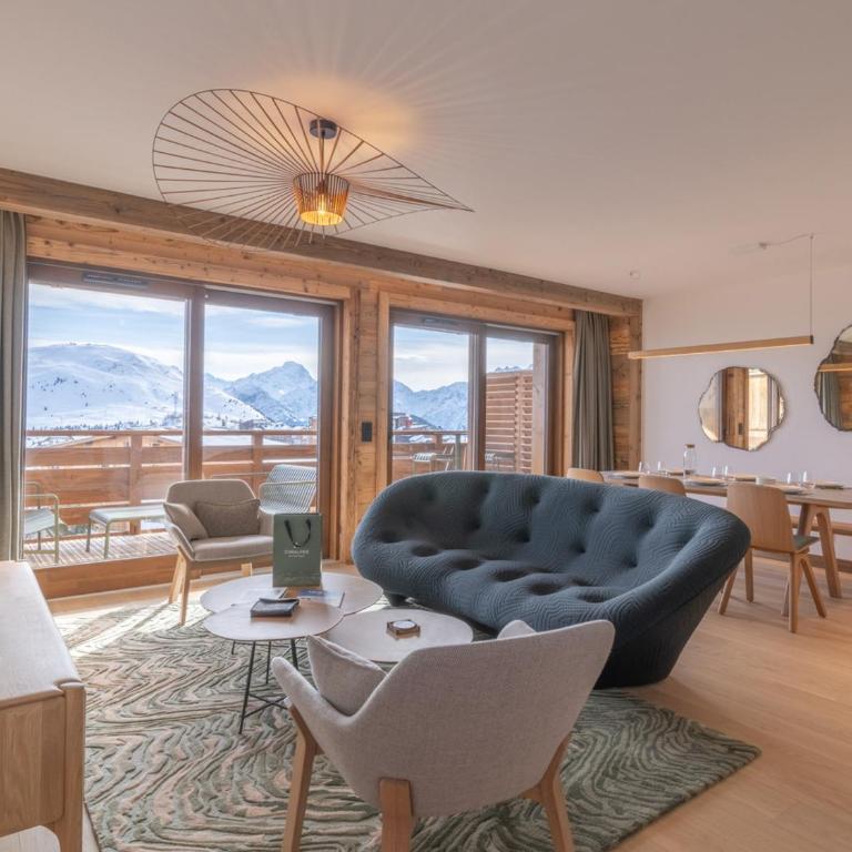 Appartement élégant, 6 pers, aux pieds des pistes à Huez - Appartement 2 Chambres - 1