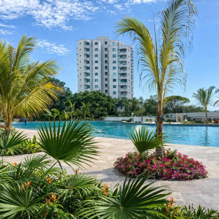 Apto nuevo Frente al Mar con Piscina Wifi cerca aeropuerto - One-Bedroom Apartment - 6
