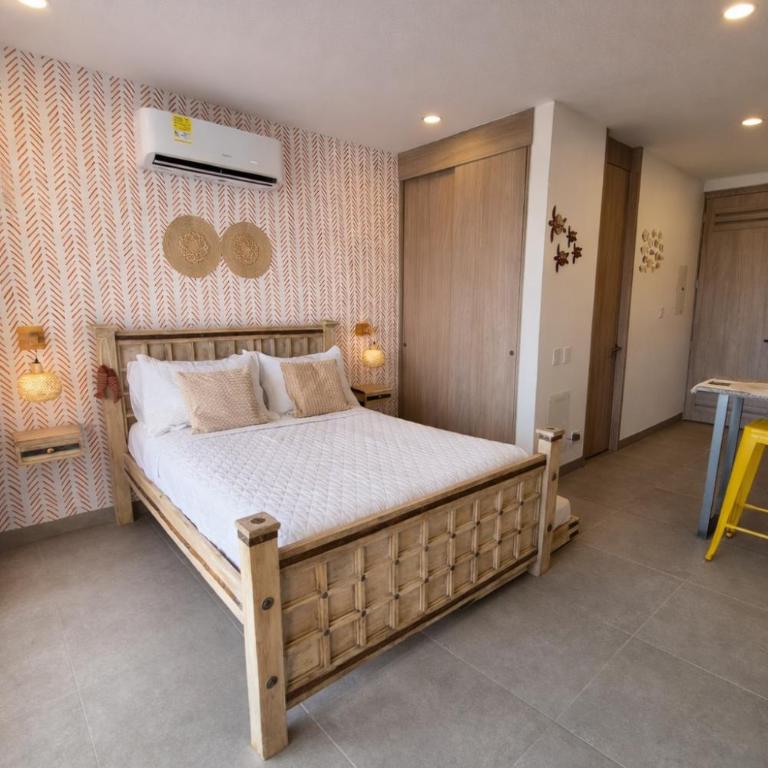 Apto nuevo Frente al Mar con Piscina Wifi cerca aeropuerto - One-Bedroom Apartment - 10