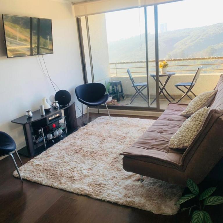 Depto Viña del Mar, cerca del mall marina arauco y playa, estacionamiento privado - Two-Bedroom Apartment - 1