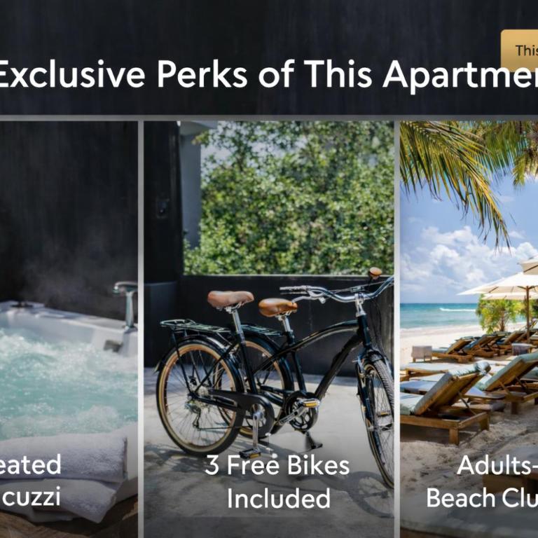 Tulum Escape - Jacuzzi - Free bikes & Beach - Apartamento de 1 dormitorio - 2