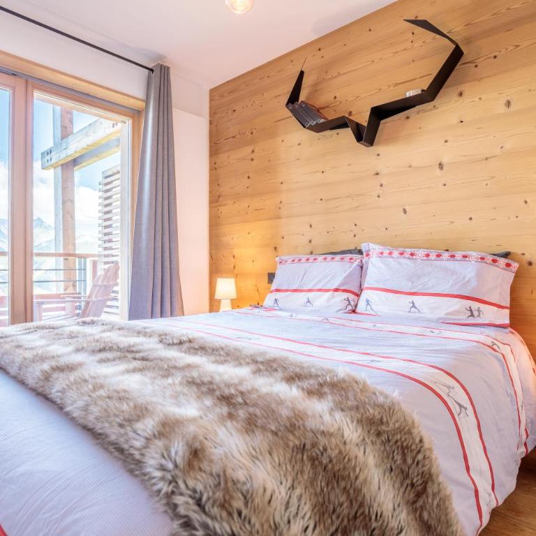 Beautiful apt in L'Ecrin Arc 1800, 8 people, 3 bedrooms, 80m3, sauna, hammam, gym - Apartment mit 3 Schlafzimmern - 1