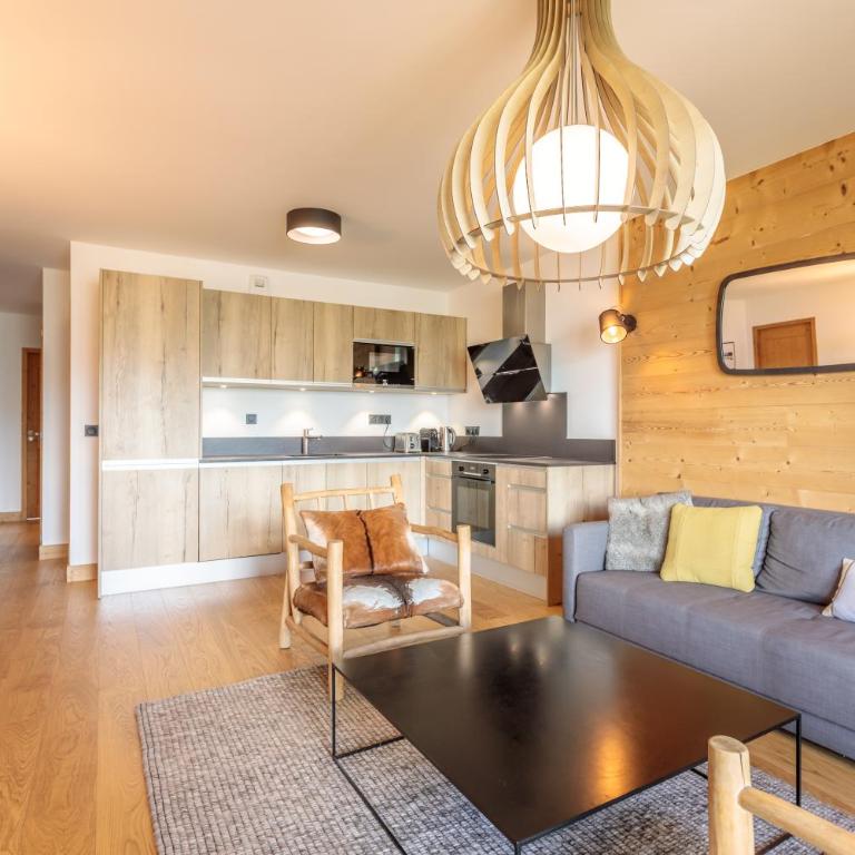 Beautiful apt in L'Ecrin Arc 1800, 8 people, 3 bedrooms, 80m3, sauna, hammam, gym - Apartment mit 3 Schlafzimmern - 3