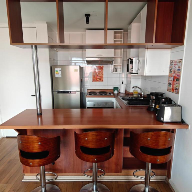 Refugio Bellavista vista al Costanera y los Andes - Deluxe One-Bedroom Apartment with City View - 57