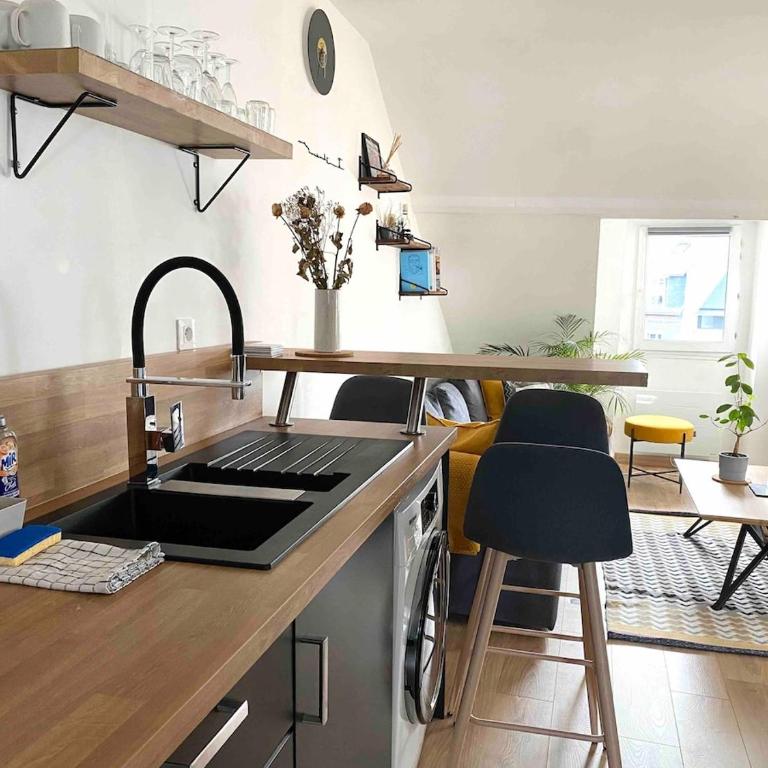 Bel appartement de charme, calme au centre ville MH - Apartment mit 1 Schlafzimmer - 17