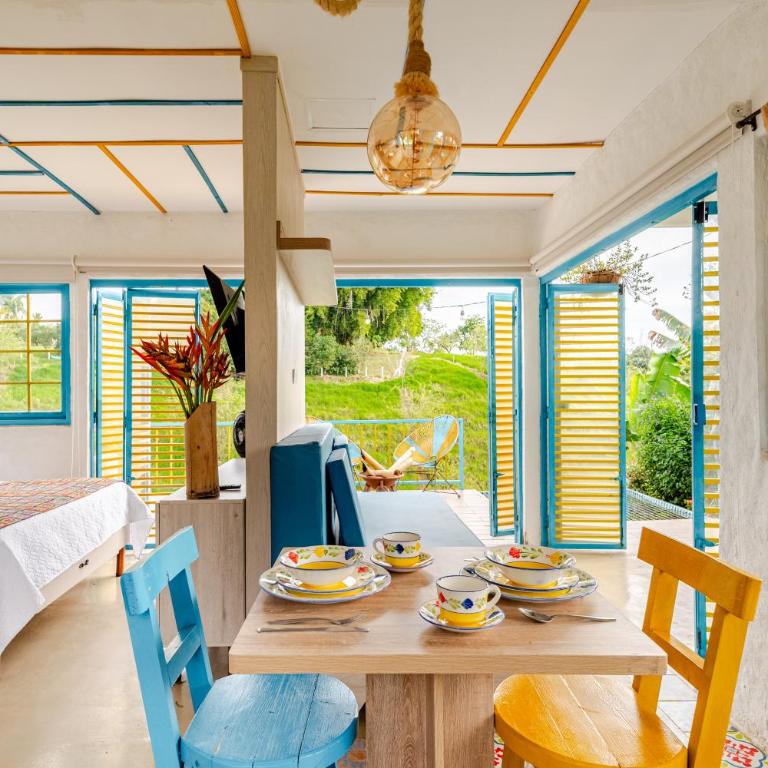 LA QUERENDONA - Alojamiento cafetero - Quadruple Room with Mountain View - 5