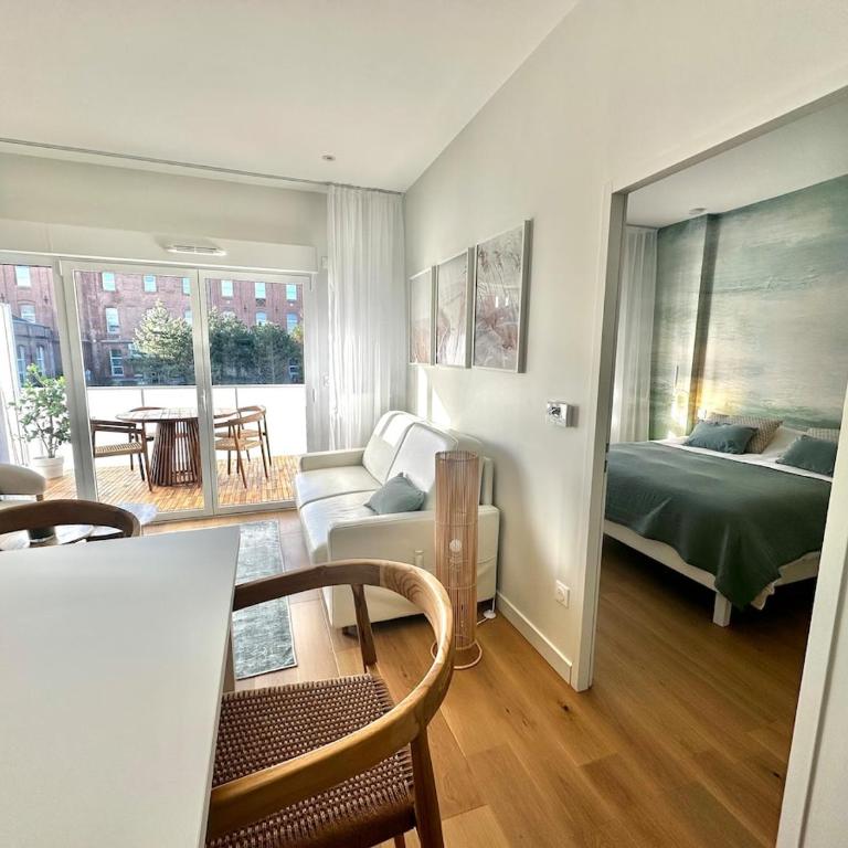 Juliette - Grand T2 élégant avec Parking et terrasse à 2 pas de la plage - Apartamento Superior de 1 dormitorio con balcón - 13