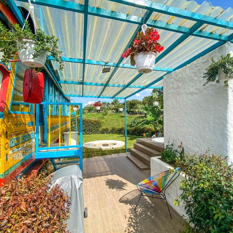 LA QUERENDONA - Alojamiento cafetero - Quadruple Room with Private External Bathroom - 6