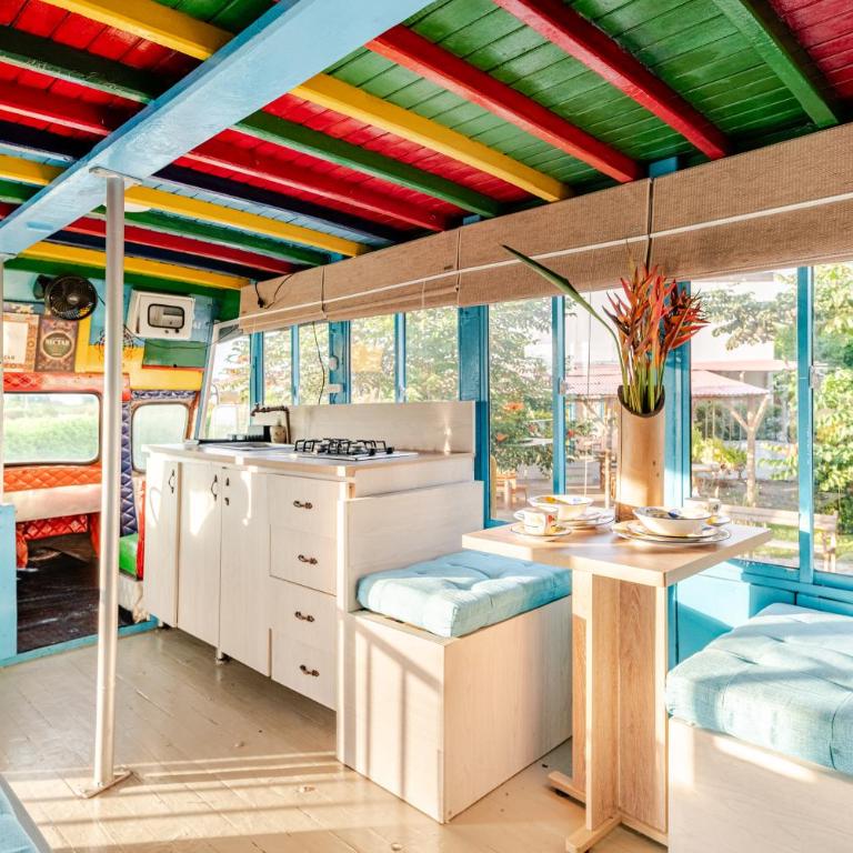 LA QUERENDONA - Alojamiento cafetero - Quadruple Room with Private External Bathroom - 14