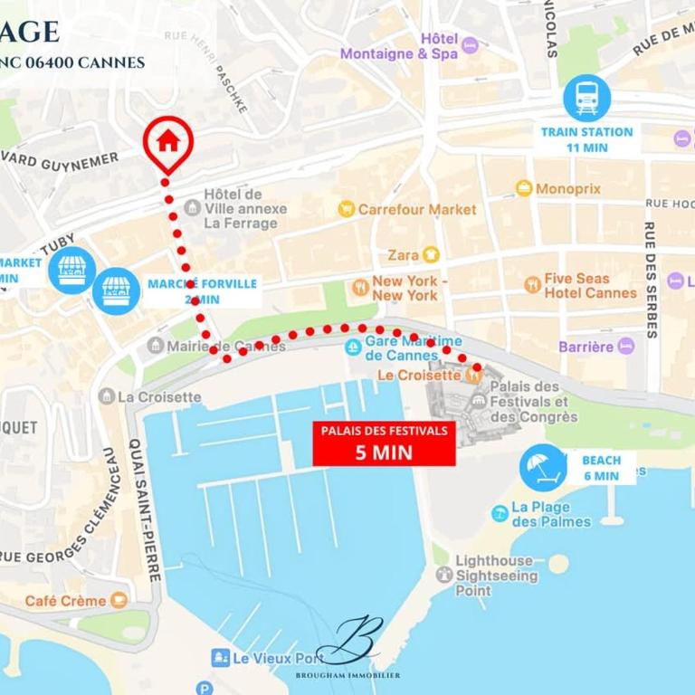 SUNBLUE - Accommodation Center Cannes & port - Apartment mit 1 Schlafzimmer - 7