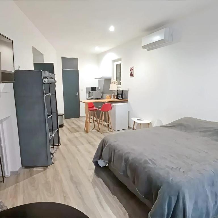 Apt 2, 1er étage, large studio tout confort et climatisé avec une terrasse commune dans un immeuble historique au cachet unique - Appartement 1 Chambre - 5