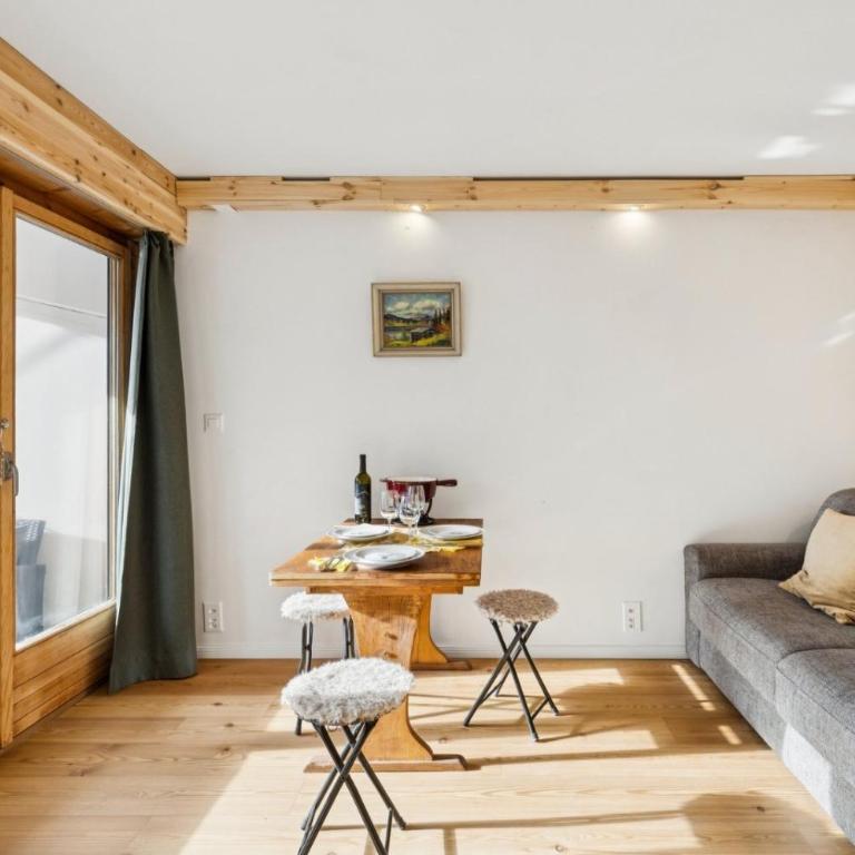 Central studio in Villars sur Ollon, Emeraude, for 3 only 100m to Bretaye ski train - Apartment mit 1 Schlafzimmer - 11