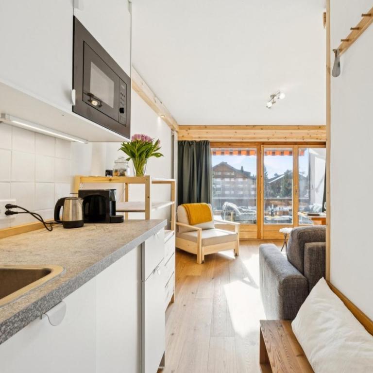 Central studio in Villars sur Ollon, Emeraude, for 3 only 100m to Bretaye ski train - Apartment mit 1 Schlafzimmer - 15