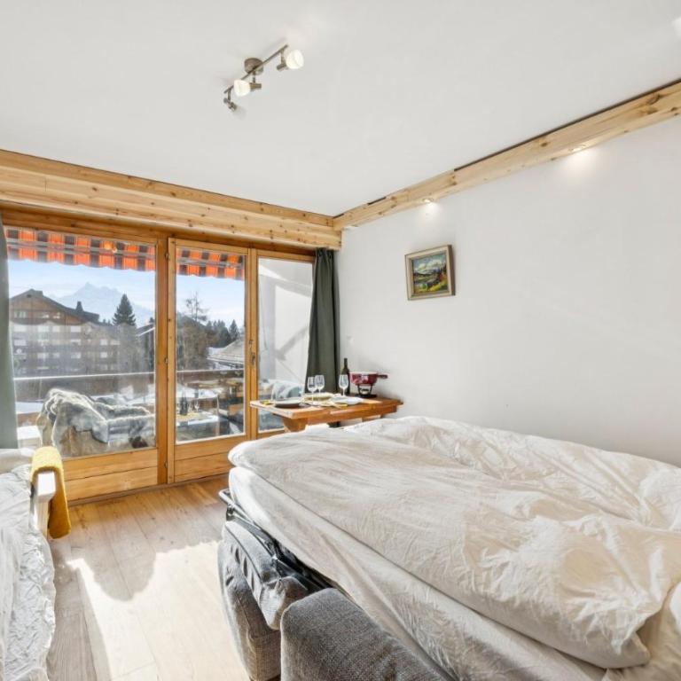 Central studio in Villars sur Ollon, Emeraude, for 3 only 100m to Bretaye ski train - Apartment mit 1 Schlafzimmer - 9