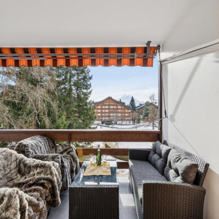 Central studio in Villars sur Ollon, Emeraude, for 3 only 100m to Bretaye ski train - Apartment mit 1 Schlafzimmer - 1
