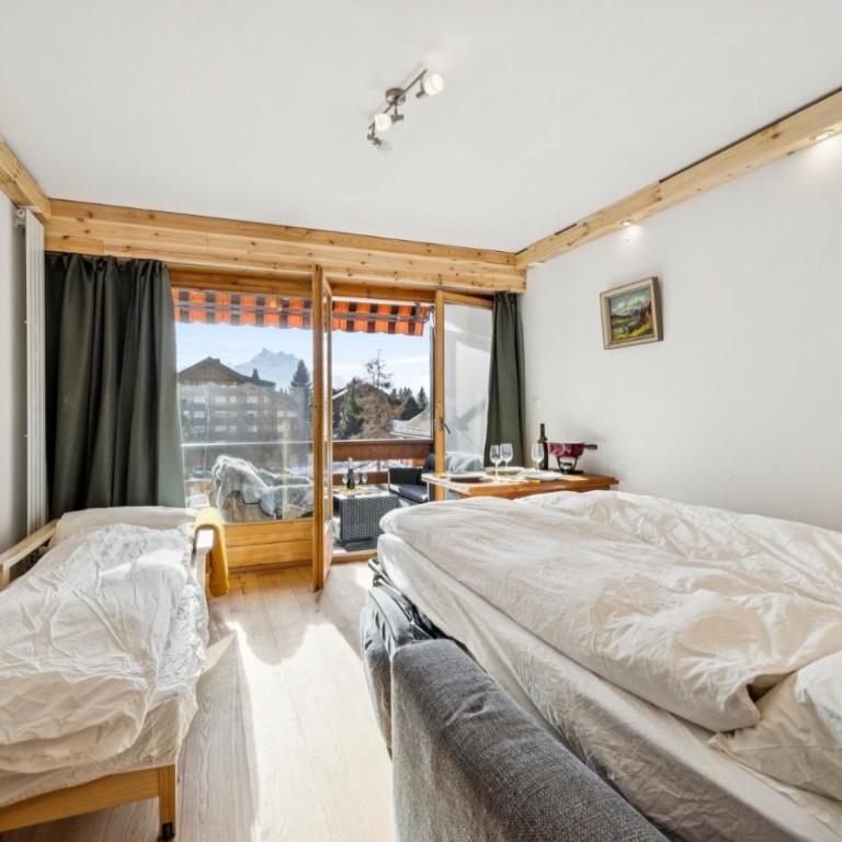 Central studio in Villars sur Ollon, Emeraude, for 3 only 100m to Bretaye ski train - Apartment mit 1 Schlafzimmer - 10