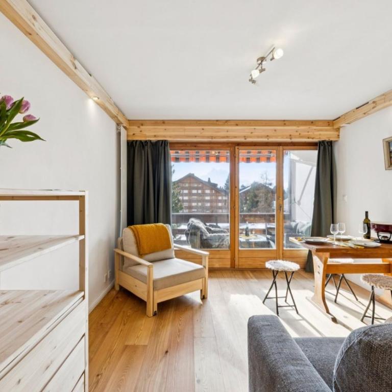 Central studio in Villars sur Ollon, Emeraude, for 3 only 100m to Bretaye ski train - Apartment mit 1 Schlafzimmer - 14