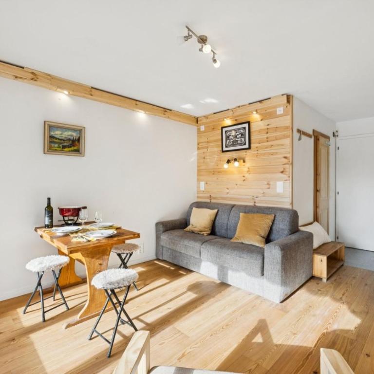 Central studio in Villars sur Ollon, Emeraude, for 3 only 100m to Bretaye ski train - Apartment mit 1 Schlafzimmer - 3