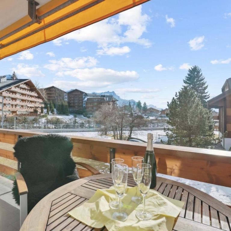 Central flat in Villars sur Ollon, Amethyste, for 4, with two double beds, balcony and 75m to ski-train - Apartment mit 1 Schlafzimmer - 18