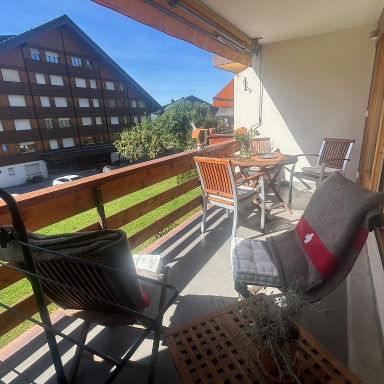 Central flat in Villars sur Ollon, Amethyste, for 4, with two double beds, balcony and 75m to ski-train - Apartment mit 1 Schlafzimmer - 21