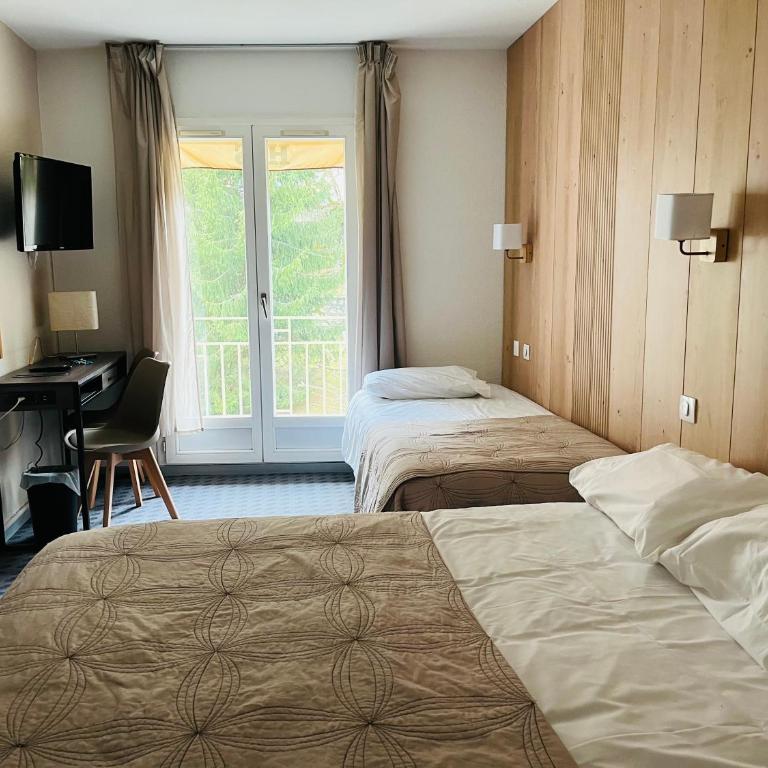 Le Sacca Hôtel restaurant - Chambre Triple avec Balcon - Côté Montagne - 1