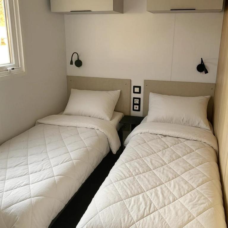 ZEcamping 4 étoiles familial piscine couverte chiens acceptés locatif TV 29m2 - Mobilheim 4 - 15