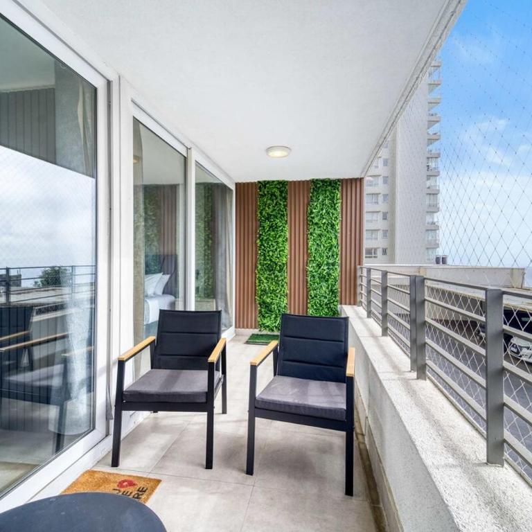 Eluchans One with Pool & parking near Reñaca Beach - Two-Bedroom Apartment - 18