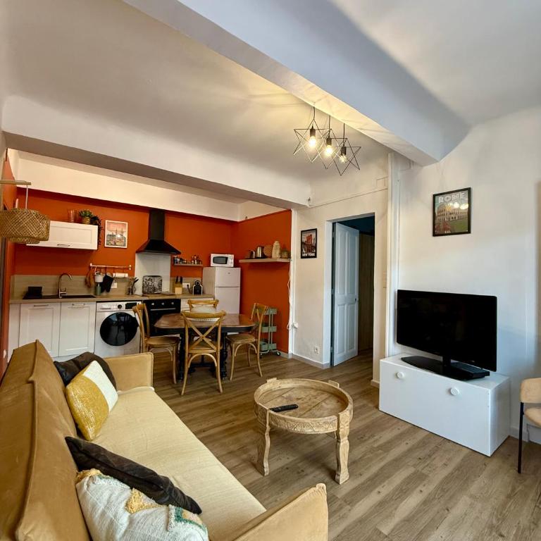 Sasha'blue-terrasse jardin-park-clim-piscine - Appartamento con 2 Camere da Letto - 12