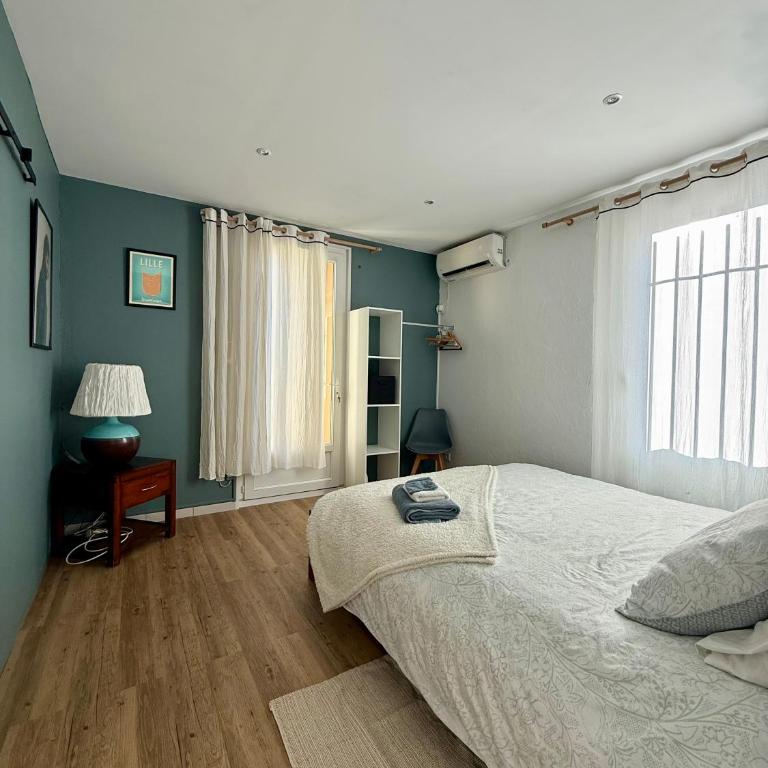 Sasha'blue-terrasse jardin-park-clim-piscine - Appartamento con 2 Camere da Letto - 18