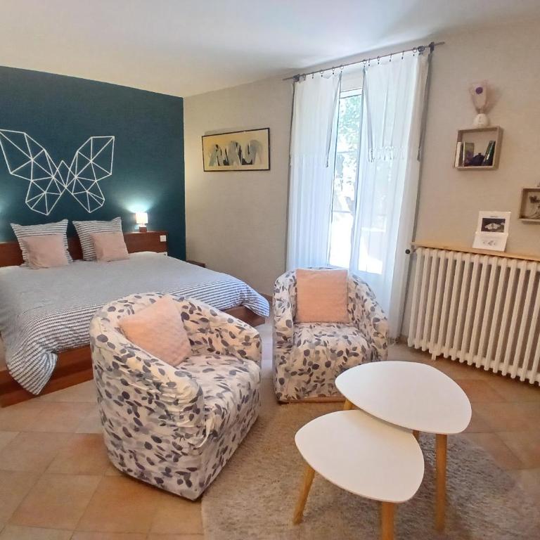 Mas Bella Vida - Chambres d'Hôtes - Chambre Lit King-Size - Vue sur Jardin - 4