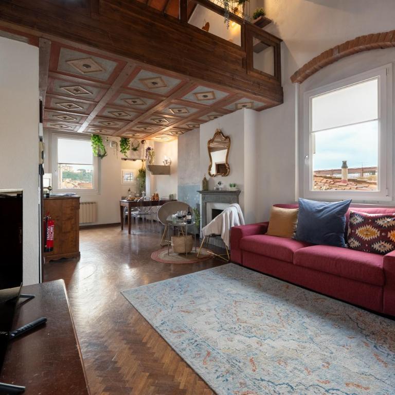 Via Lamberti, 3 - Florence Charming Apartments - Charming and historic 5th-floor attic apartment with elevator in a building at the heart of vibrant Florence, just a 2-minute walk from all attractions - Appartamento con 1 Camera da Letto - 17