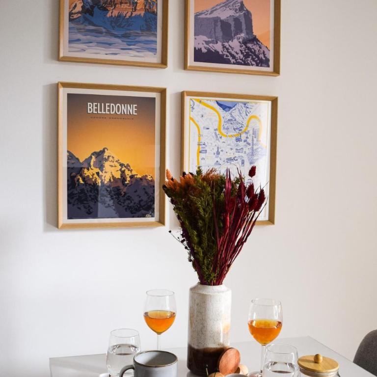 Le Refuge Grenoblois - Cosy 2 pièces avec balcon - Appartement 1 Chambre avec Balcon - 13