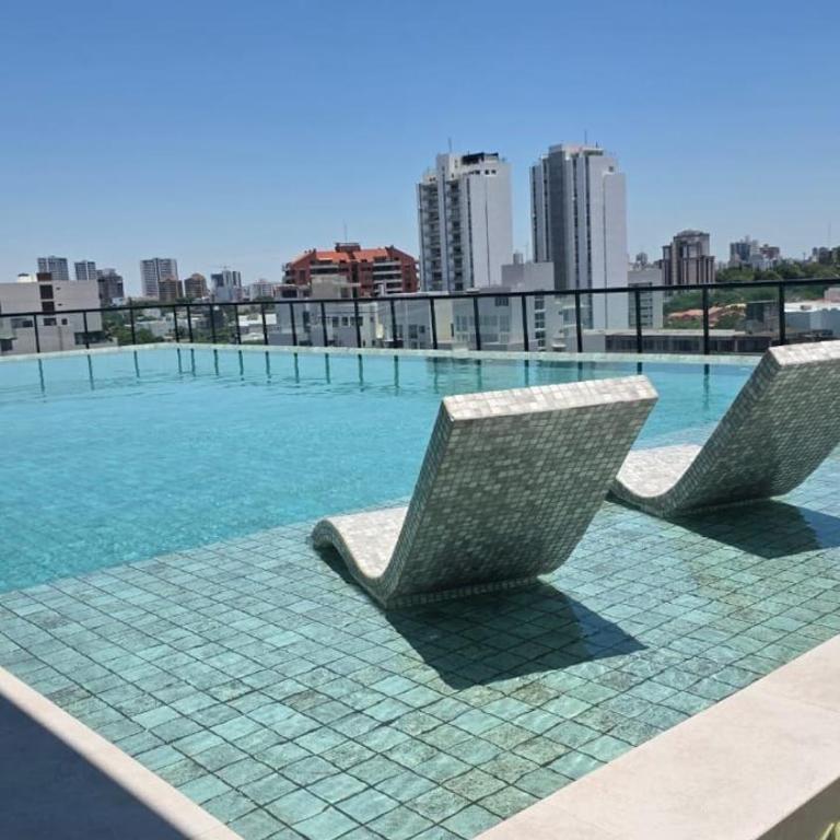 Home Office - Piscina - Gym - Sauna - Juegos - Apartamento de 1 dormitorio - 13