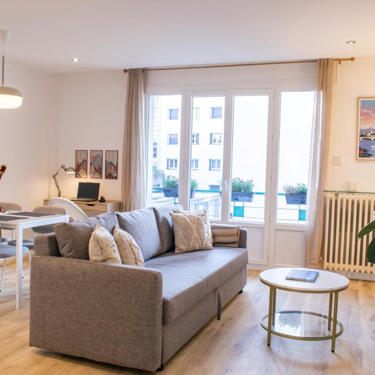 Le Refuge Grenoblois - Cosy 2 pièces avec balcon - Appartement 1 Chambre avec Balcon - 5