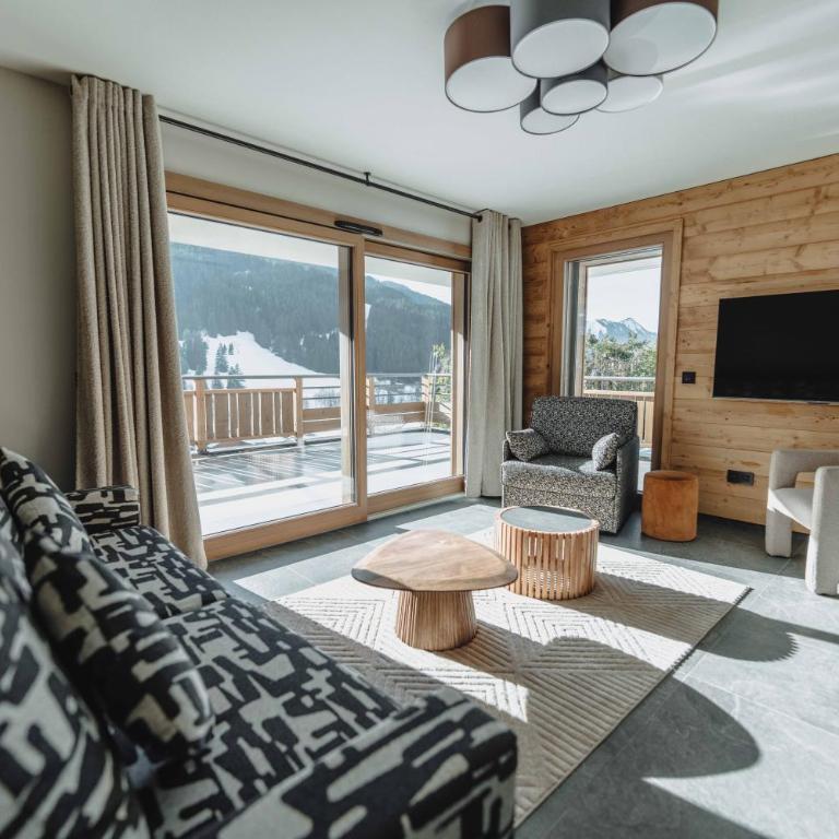Le CAIRNE Chalet Residence - Appartement 2 Chambres avec Vue sur la Montagne - 12