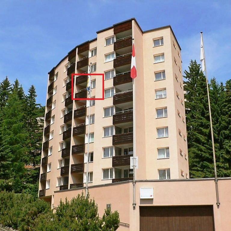 Ferienwohnung Parkareal Davos - freier Blick auf Berge, ruhig, sonnig, SW-Balkon, Parkplatz - Apartment mit 1 Schlafzimmer - 15