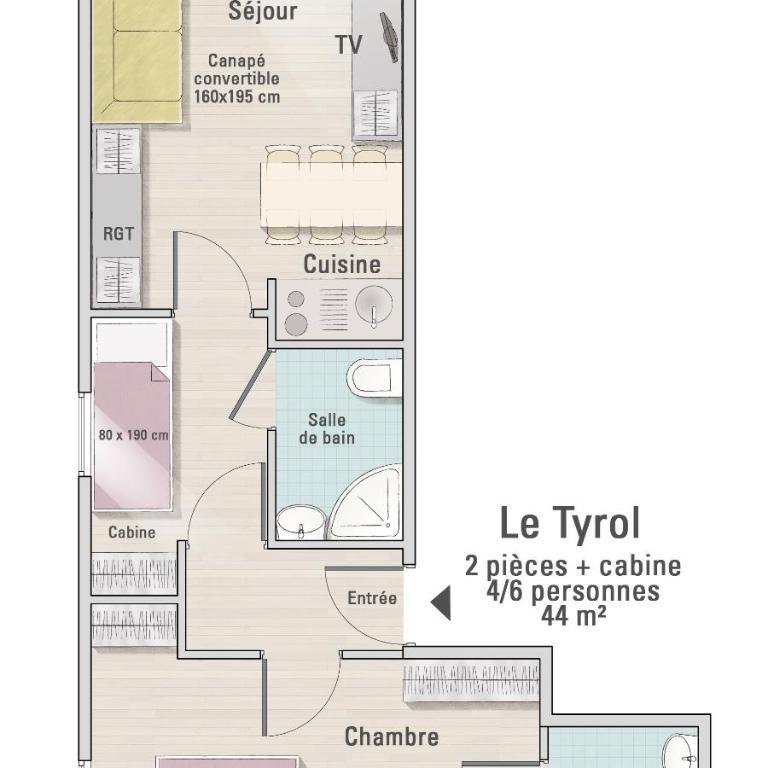 Résidence Le Tyrol - Appartement 1 Chambre - 25