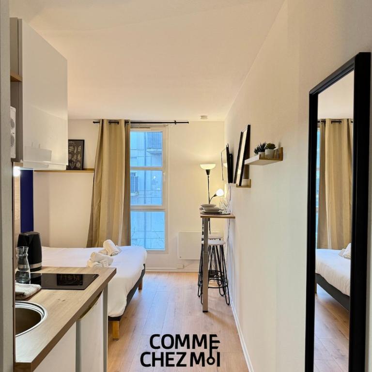 Studio Le 313, confortable et tout équipé, Garage Gratuit et Privatif à Nancy - One-Bedroom Apartment - 6