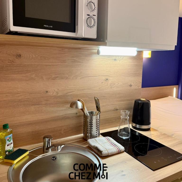 Studio Le 430, confortable et tout équipé, Garage Gratuit et Privatif à Nancy - Appartement 1 Chambre - 6