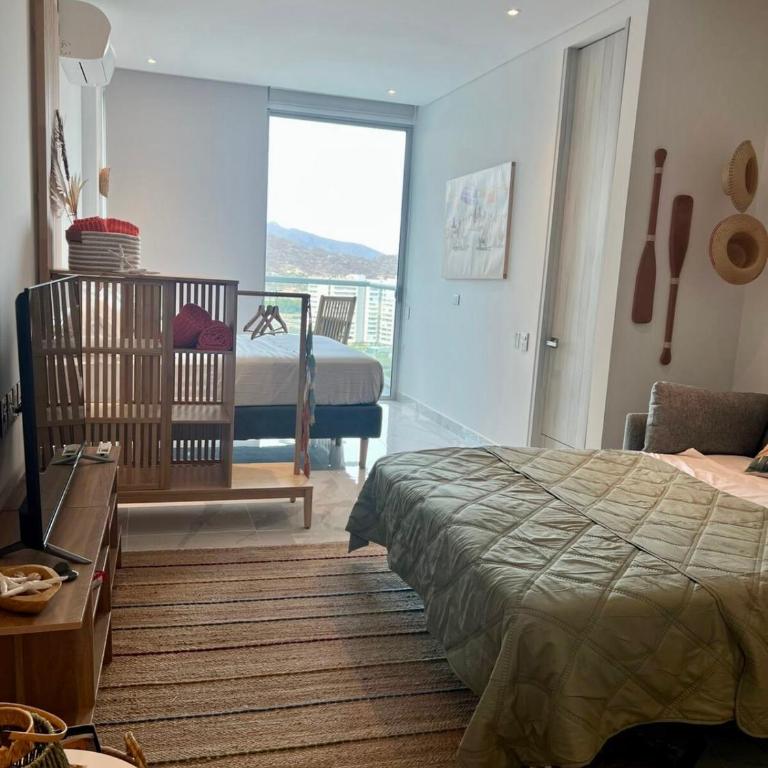 Luxury Stay- Pool, Gym Jacuzzi and Sea at your feet - Apartamento de 1 dormitorio - 8