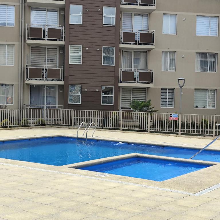 Depto Lago Villarrica Volcán Wifi Piscina Estacionamiento - Two-Bedroom Apartment - 12