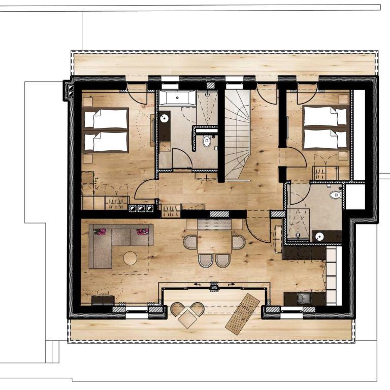 Alpbach Lodge Chalet Superior - Apartment mit 2 Schlafzimmern - oberste Etage - 13