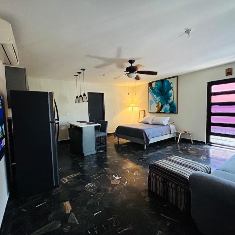 New studio 10 min BBVA Stadium Wifi & Coffee - One-Bedroom Apartment - 5