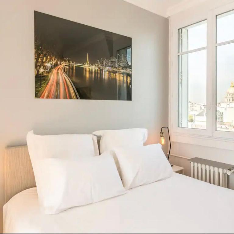 Eiffel Tower view terrace Saint Germain des Pres - Chambre Double ou Lits Jumeaux - 20