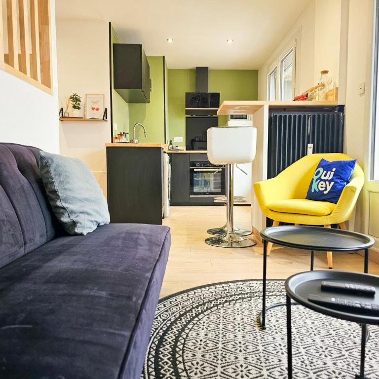 L'Atelier de Chénieux - Proche Gare - Appartement 1 Chambre avec Balcon et Vue sur la Ville - 2
